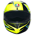 Miniatyrbillede 3 af 7: Agv Fuld Ansigtshjelm K3 E2206 Mplk Gul M