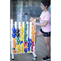 Miniatyrbillede 1 af 2: Softee Rack With Wheels For Vinyl Dumbbells Hvid 115 x 170 x 12 cm