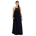 Miniatyrbillede 1 af 3: Superdry Lace Halter Beach ærmeløs Lang Kjole Sort 2XS Kvinde