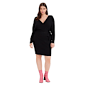 Miniatyrbillede 4 af 5: Vero Moda Curve Langærmet Kort Kjole Hollyrem Brun 42-44 Kvinde