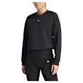 Miniatyrbillede 1 af 6: Adidas Sweatshirt Power Cover Up Sort S / Regular Kvinde