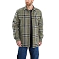 Miniatyrbillede 1 af 3: Carhartt Flanell Langærmet Skjorte I Afslappet Pasform Sherpa Brun S