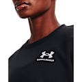 Miniatyrbillede 6 af 6: Under Armour Sweatshirt Essential Fleece Crew Sort M Kvinde