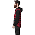 Miniatyrbillede 6 af 7: Urban Classics Skjorte Hætte Ed Ærme Flanell Sweat Sort L Mand