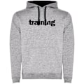 Miniatyrbillede 1 af 4: Kruskis Hættetrøje Word Training Two-colour Grå S Mand