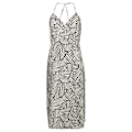 Miniatyrbillede 3 af 5: Superdry Kjole Vintage Midi Halter Slip Grå 2XS Kvinde