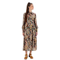 Miniatyrbillede 1 af 4: Superdry Kjole Studios Tiered Midi Brun XS Kvinde