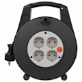 Miniatyrbillede 2 af 4: Brennenstuhl Kabelrulle 1094200 15 M 4 Outlets Med Kredsløb Afbryder Sort