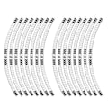 Miniatyrbillede 1 af 3: Algis Fork Guard Stickers Texture Arrows Hvid