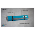 Miniatyrbillede 3 af 4: Avento Måtte Neoprene Fitness Print Sort 180 x 60 cm