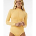 Miniatyrbillede 4 af 6: Rip Curl Mirage Ultimate Upf Langærmet Rashguard-skjorte Gul 2XS