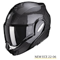 Miniatyrbillede 2 af 2: Scorpion Exo-tech Evo Carbon Solid Modulær Hjelm Sort 2XL