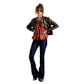 Miniatyrbillede 3 af 6: Superdry Trucker Jakke Leather Stateside Brun L Kvinde