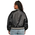 Miniatyrbillede 1 af 3: Urban Classics Oversized Satin College Jakke Sort XL Kvinde