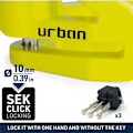 Pikkukuva 4 / 10: Urban Security Levyn Lukitus Ur206y Keltainen