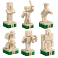 Miniatyrbillede 3 af 3: Noble Collection Brætspil Minecraft Chess Set Overworld Heroes Vs Hostile Mobs