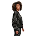 Miniatyrbillede 6 af 10: Starter Black Label Satin College Bomberjakke Sort M Kvinde
