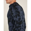 Miniatyrbillede 4 af 8: Icebreaker Merino 200 Oasis Cloud Dye Langærmet Baselayer Sort,Grå XL Mand
