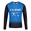 Miniatyrbillede 3 af 5: Cube Langærmet Enduro Trøje Vertex X Action Team Blå,Sort 2XL Mand