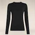 Miniatyrbillede 3 af 7: Icebreaker Merino Core Heavyweight Langærmet Baselayer Sort S Kvinde