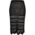 Miniatyrbillede 2 af 3: Urban Classics Crochet Midinederdel Sort 4XL Kvinde