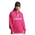 Miniatyrbild 1 av 3: Superdry Luvtröja Code Sl Stacked Apq Os Rosa XS-S Kvinna