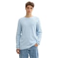 Miniatyrbillede 4 af 6: Tom Tailor Structured Roll Edge Knit Trøje Blå XL Mand