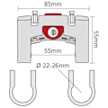 Miniatyrbild 3 av 3: Klickfix Handlebar Svart