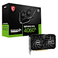 Miniatyrbillede 5 af 5: Msi Grafikkort Rtx 4060 Ti Ventus 2x 16gb Gddr6 Sort