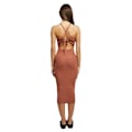 Miniatyrbillede 2 af 4: Urban Classics Ærmeløs Midikjole Crossed Back Brun XL Kvinde