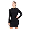Miniatyrbillede 1 af 5: Superdry Langærmet Kort Kjole Backless Bodycon Sort XL Kvinde