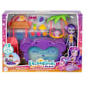 Miniatyrbillede 6 af 6: Enchantimals Abe Med Pool Og Tilbehør Minidukke Sunshine Island Rosa