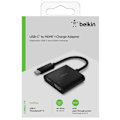 Miniatyrbillede 6 af 7: Belkin Usb-c To Hdmi + Charge Adapter Sort