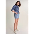 Miniatyrbillede 4 af 5: Salsa Jeans Nederdel Push Up Shape Up Denim Mini Blå 27 Kvinde