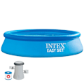 Miniatyrbillede 1 af 9: Intex Med Filterpatronpumpe Easy Set 244x61 Cm Pool Blå 244 x 61 cm