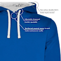 Miniatyrbillede 3 af 4: Kruskis Hættetrøje Problem Solution Sail Two-colour Blå 3XL Mand