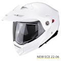 Miniatyrbillede 2 af 2: Scorpion Modulær Hjelm Adx-2 Solid Hvid M