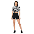 Miniatyrbillede 5 af 5: Superdry T-shirt Run 3/4 Tight Crop Sort XS Kvinde