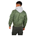 Miniatyrbillede 2 af 6: Alpha Industries Ma-1 D-tec Jakke Grøn M Mand