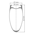 Miniatyrbillede 2 af 2: Dt Swiss Road Forhjul Hec 1400 Spline 20 Cl Disc Tubeless Sort 12 x 110 mm