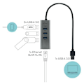 Miniatyrbillede 9 af 9: I-tec U3metalg3hub Sort