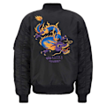 Miniatyrbillede 2 af 2: Alpha Industries Ma-1 Dragon Emb Jakke Sort M Mand