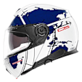 Miniatyrbillede 4 af 7: Schuberth C5 Globe Modulær Hjelm Blå 3XL