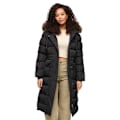 Miniatyrbillede 1 af 4: Superdry Everest Faux Fur Longline Jakke Sort L Kvinde