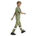 Miniatyrbild 3 av 5: Adidas Tiberio 3 Stripes Colorblock Fleece Joggers Grönt 7-8 Years Pojke