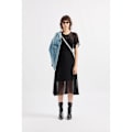 Miniatyrbillede 2 af 3: Armani Exchange 6dya08_yn1vz Kortærmet Midi-kjole Sort L Kvinde