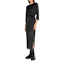 Miniatyrbillede 1 af 6: Armani Exchange Langærmet Lang Kjole 6rya11_yn2kz Sort XL Kvinde