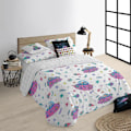 Miniatyrbillede 2 af 7: Play Fabrics Dynetæppe Med Knapper Universe Rick And Morty Til Seng 105 180x240 Cm