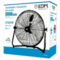 Pikkukuva 2 / 2: Edm 45w Industrial Industrial Lattiatuuletin 50 Cm Musta One Size / EU Plug