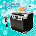 Miniatyrbillede 2 af 5: Deqube Trådløs System Disco Karaoke Sort 3-6 Years
